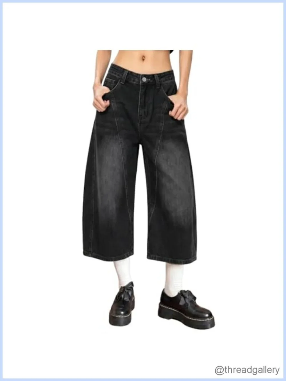 Baggy Denim Jean Shorts High Rise Y2K Summer Streetwear
